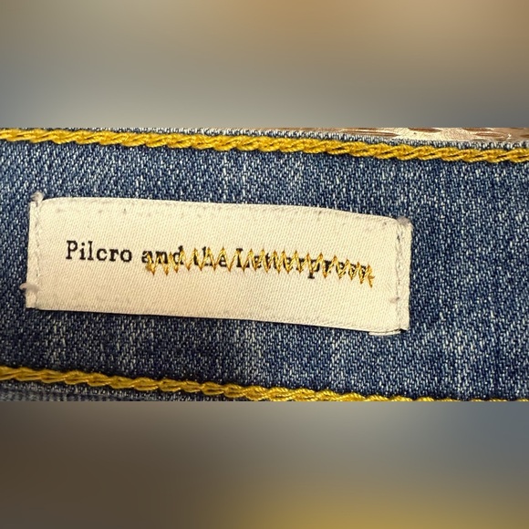 Anthropologie pilcro and the letterpress medium wash low rise denim jeans 31 EUC - Picture 7 of 13